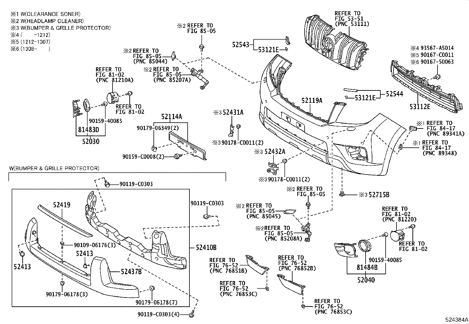 52021-0G021 REINFORCEMENT SUB-ASSY, FRONT BUMPER product image