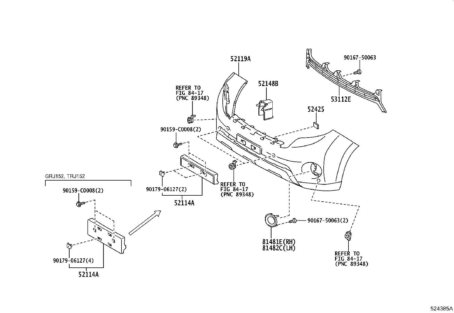 52021-0G021 REINFORCEMENT SUB-ASSY, FRONT BUMPER product image