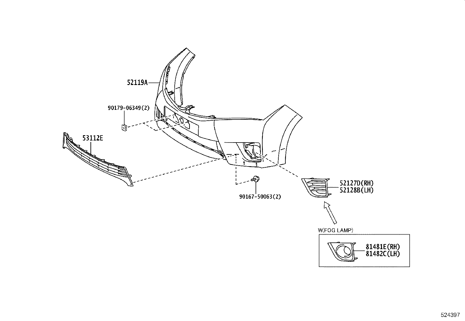 52021-02250 REINFORCEMENT SUB-ASSY, FRONT BUMPER product image
