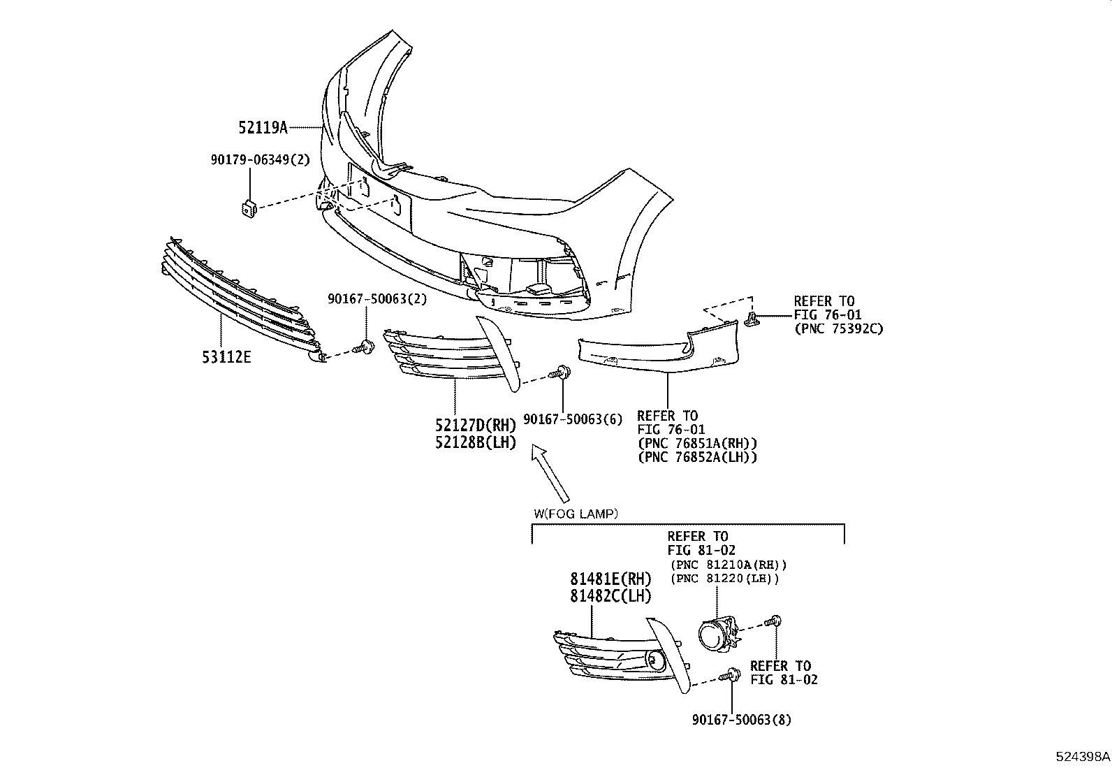 52021-02250 REINFORCEMENT SUB-ASSY, FRONT BUMPER product image