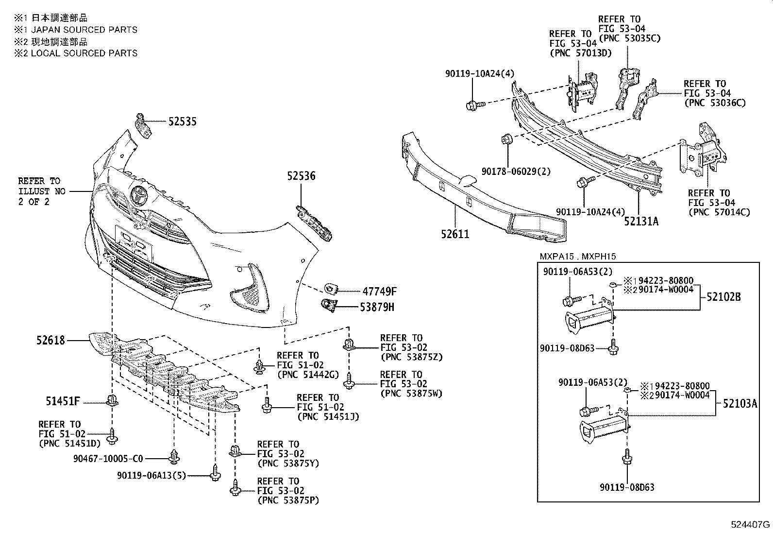 52131-K0010 REINFORCEMENT, FRONT BUMPER product image
