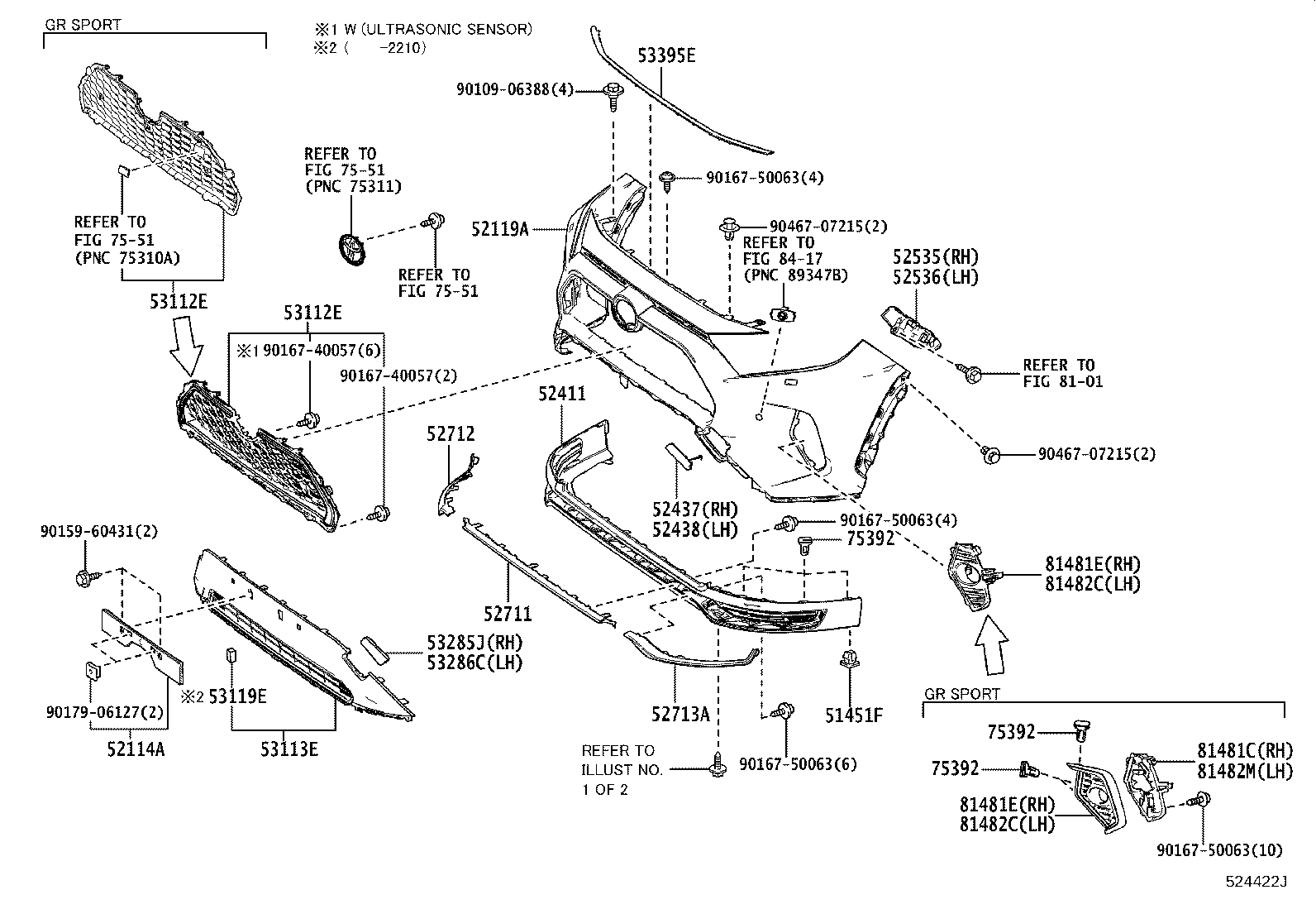52411-42909 GUARD, FRONT BUMPER product image