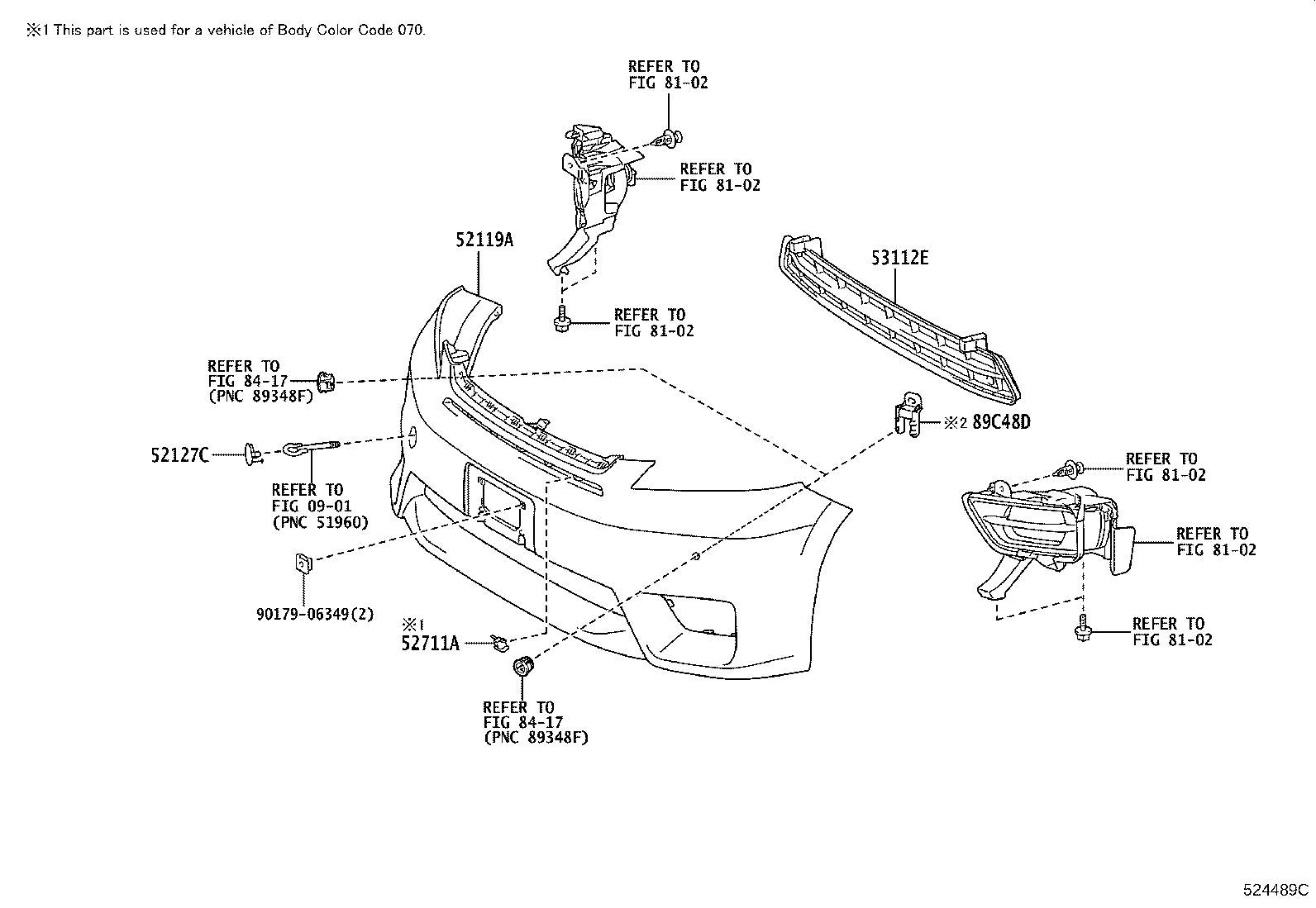 52021-58020 REINFORCEMENT SUB-ASSY, FRONT BUMPER product image