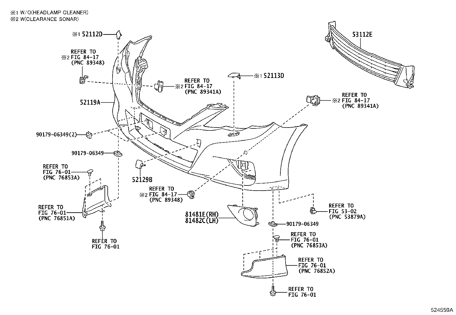 52127-0P030 COVER, FOG LAMP, RH product image