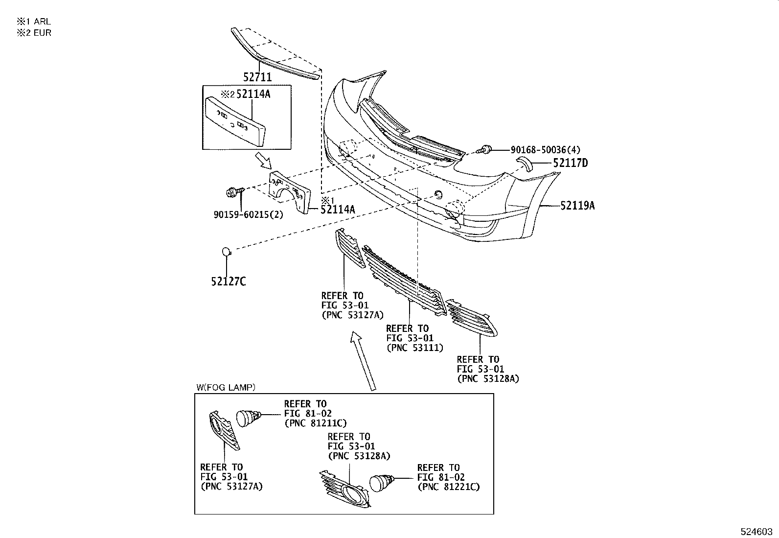 52114-47050 BRACKET, FRONT BUMPER EXTENSION MOUNTING product image