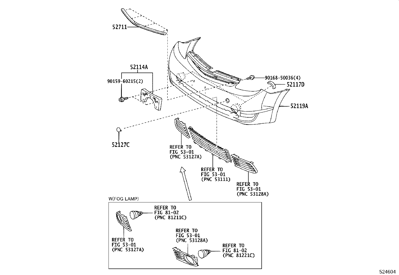 52114-47040 BRACKET, FRONT BUMPER EXTENSION MOUNTING product image