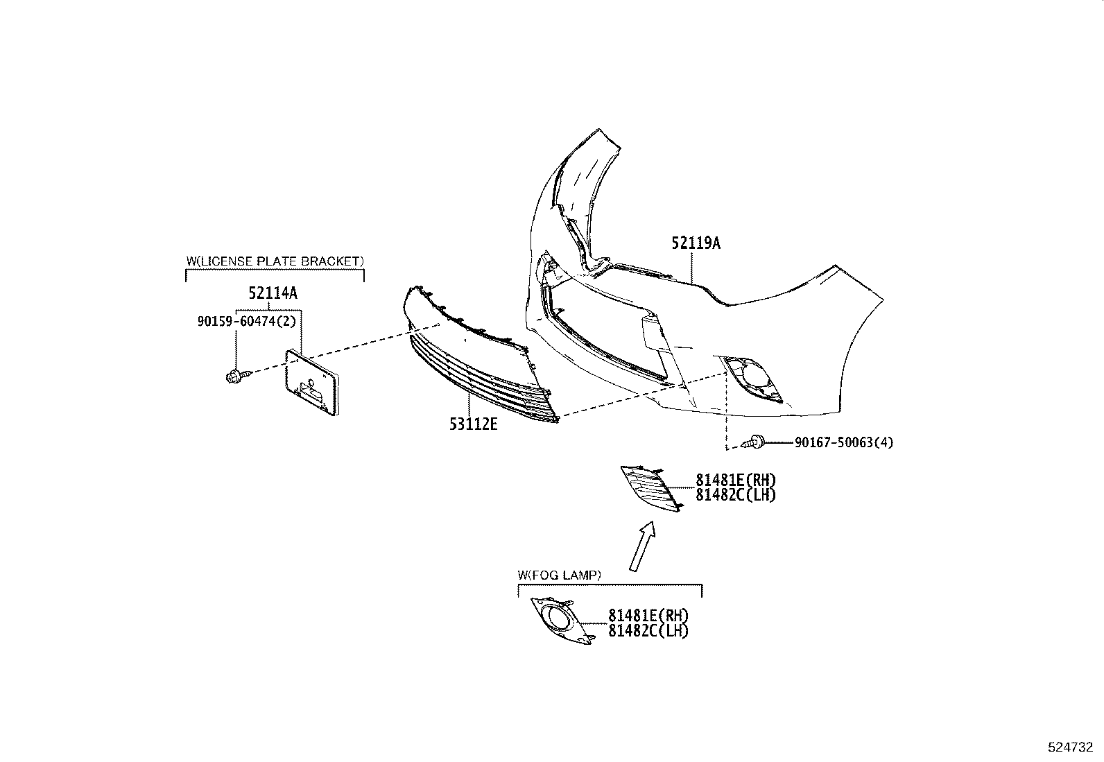 52601-02090 ABSORBER SUB-ASSY, FRONT BUMPER ENERGY product image