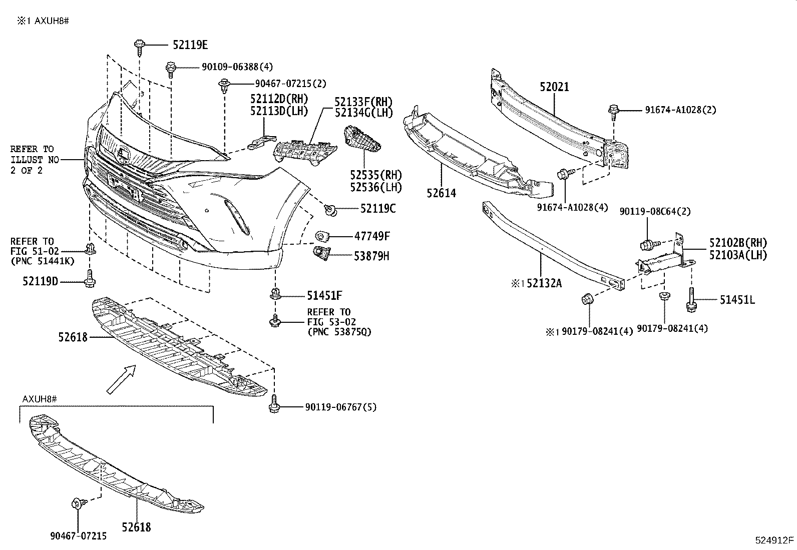 53124-48160 MOULDING, RADIATOR GRILLE SIDE, LH product image