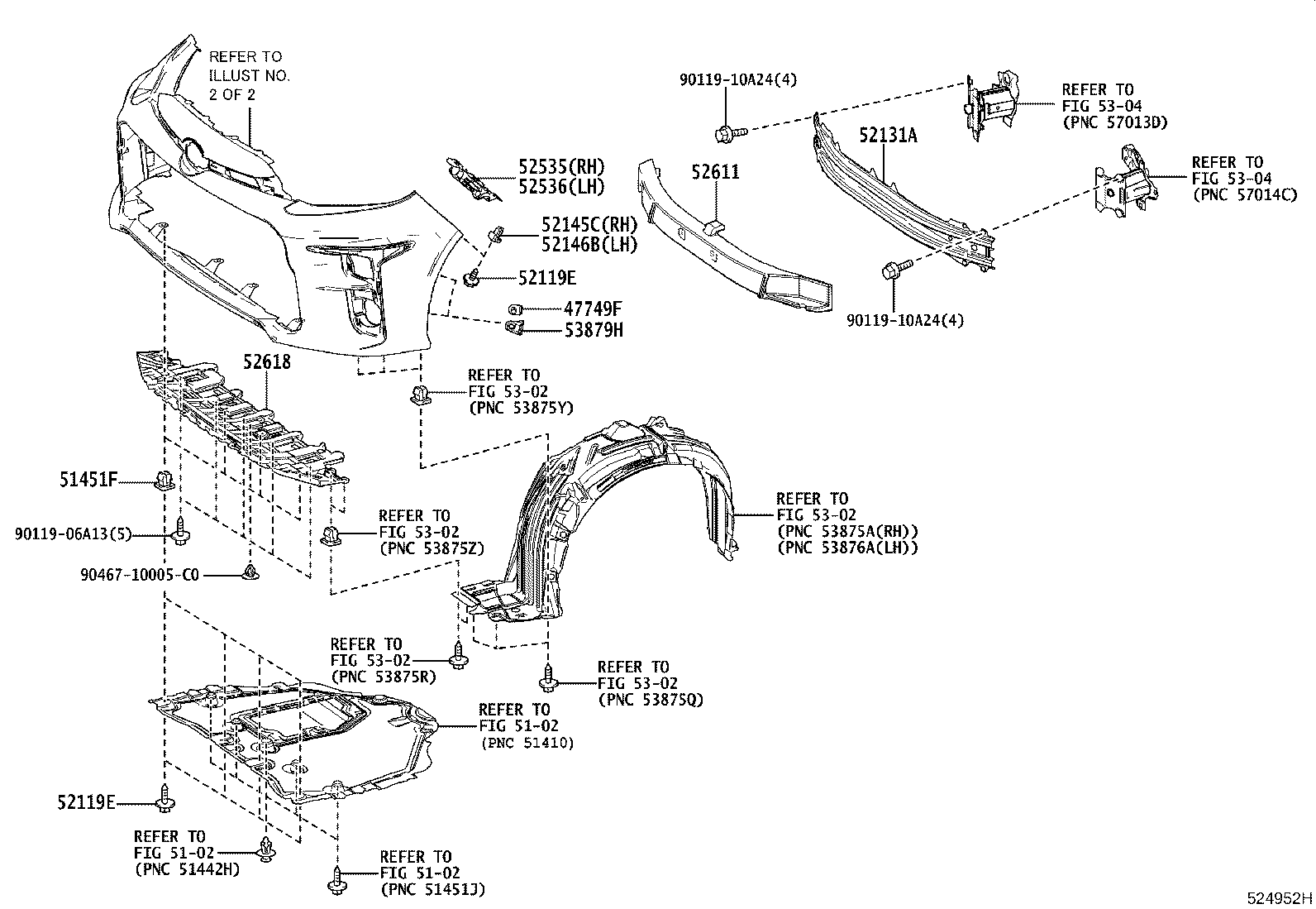 Toyota 52611-K0030 ABSORBER, FRONT BUMPER ENERGY