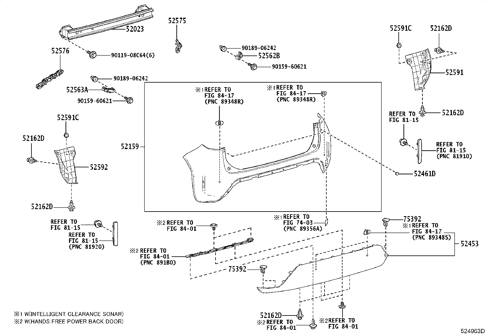 52451-52020 GUARD, REAR BUMPER product image