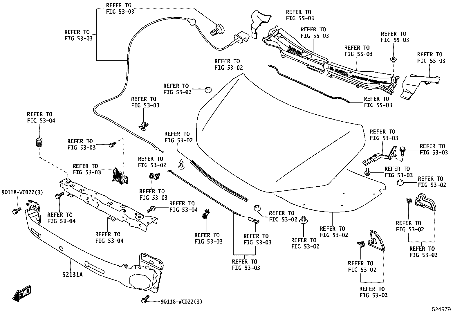 52128-WC002 COVER, FRONT BUMPER HOLE, LH product image