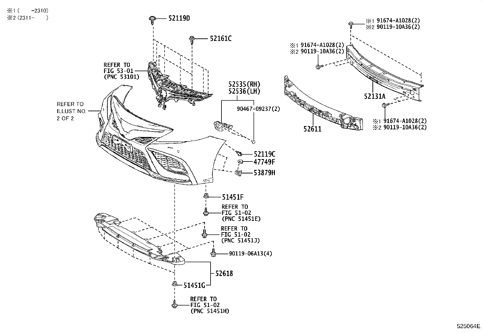 52127-33190-D1 COVER, FRONT BUMPER HOLE, RH product image