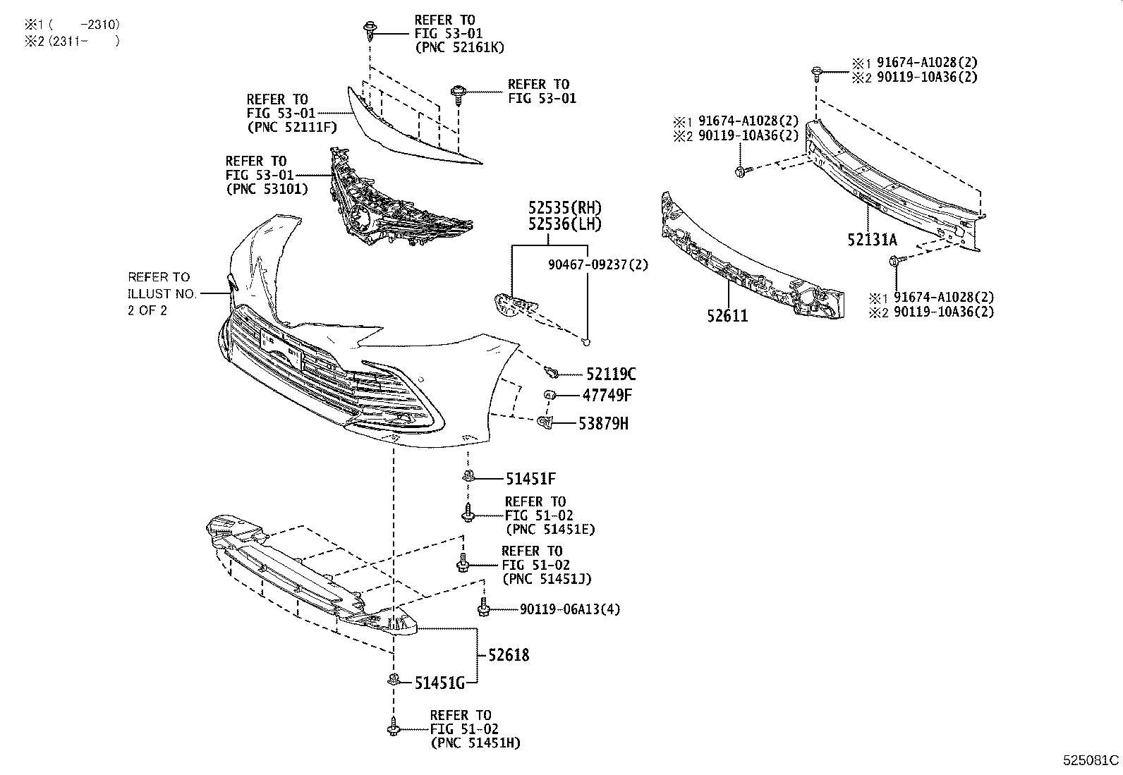 52127-33190-D1 COVER, FRONT BUMPER HOLE, RH product image