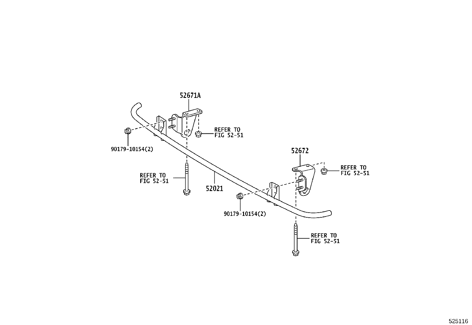 52110-3VV80-K0 BAR, FRONT BUMPER product image