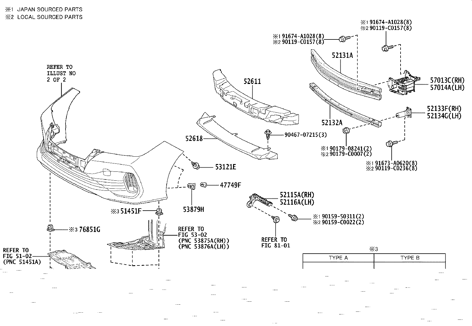 53102-02550 GRILLE SUB-ASSY, RADIATOR, LWR product image