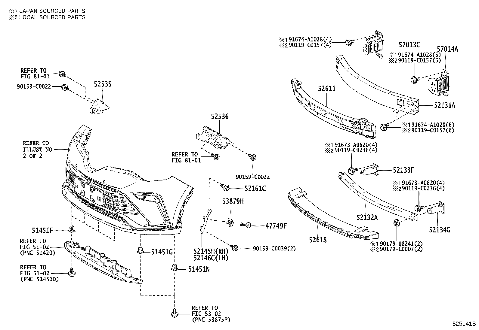 52127-F4290 COVER, FRONT BUMPER HOLE, RH product image