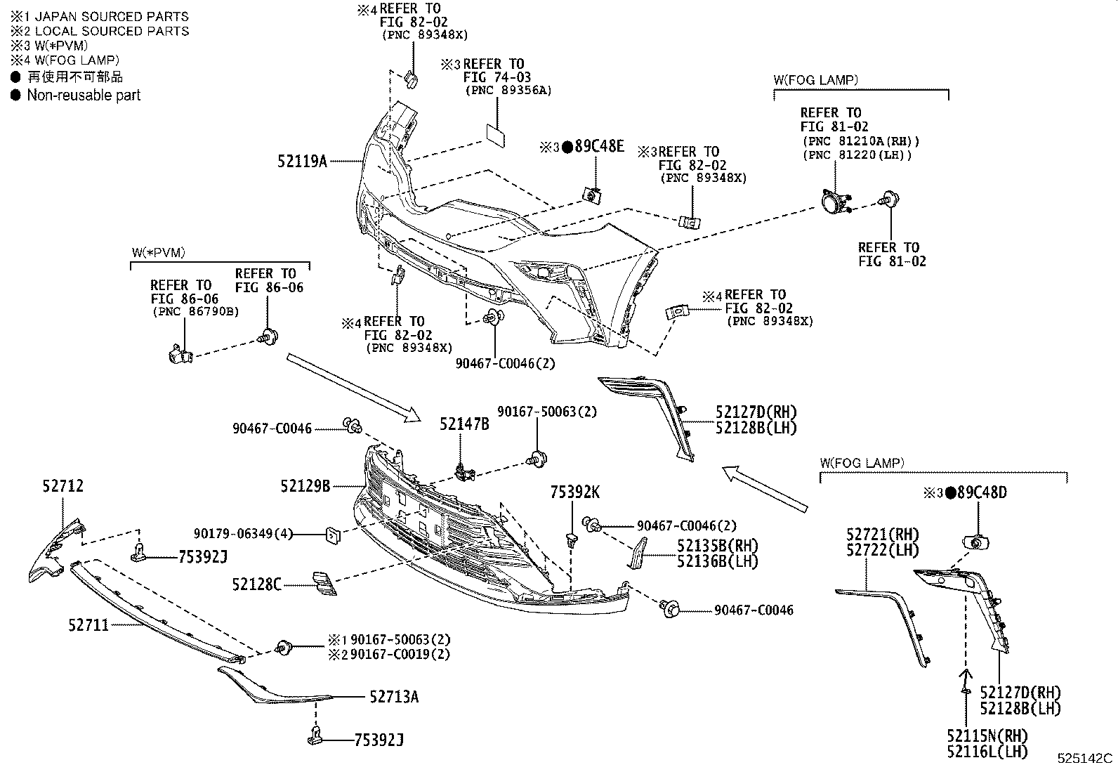 52127-F4290 COVER, FRONT BUMPER HOLE, RH product image
