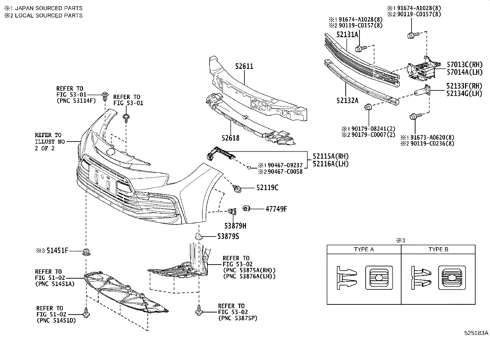 52113-02080 EXTENSION, FRONT BUMPER, LH product image