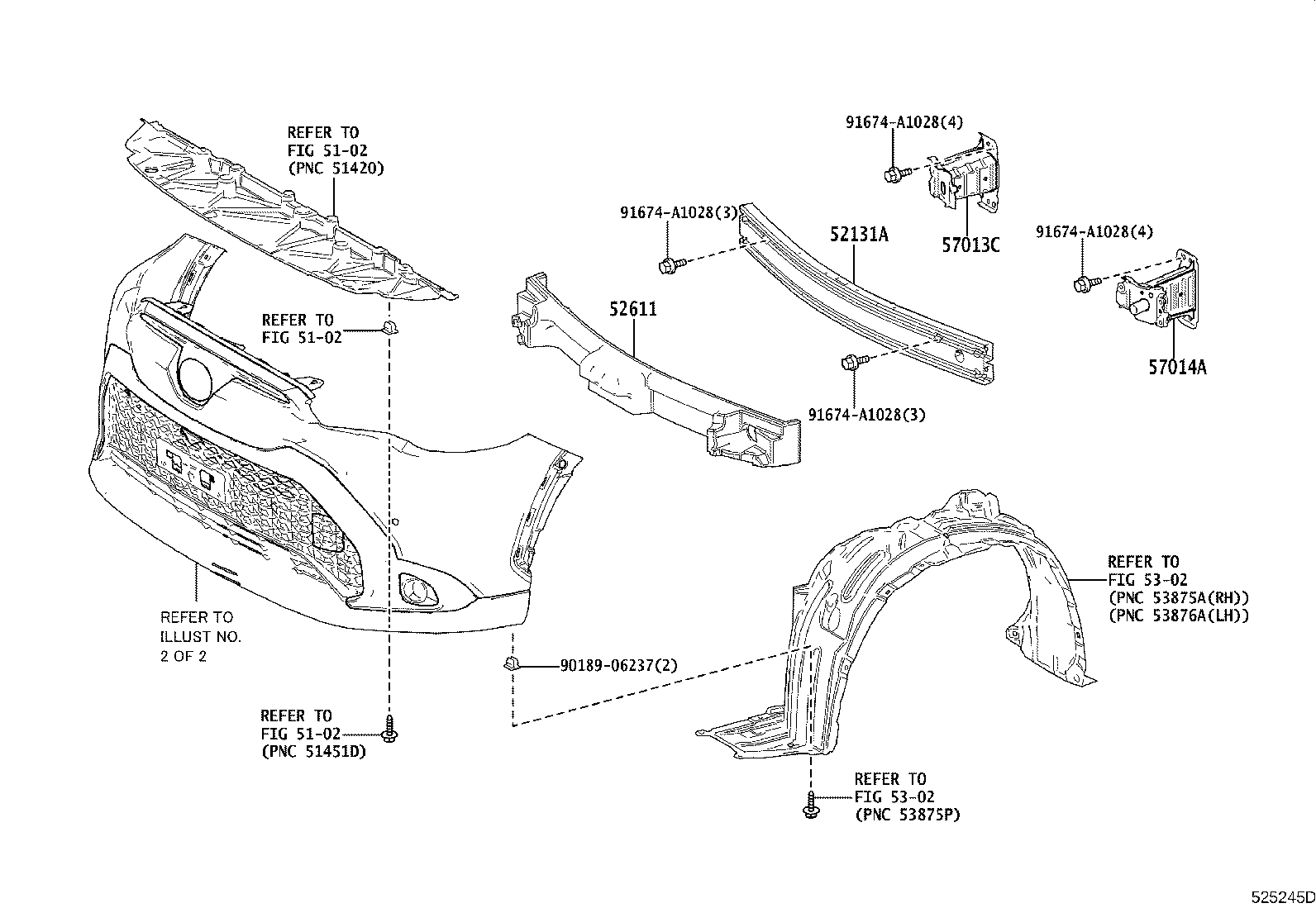 81481-16020 COVER, FRONT BUMPER HOLE, RH product image