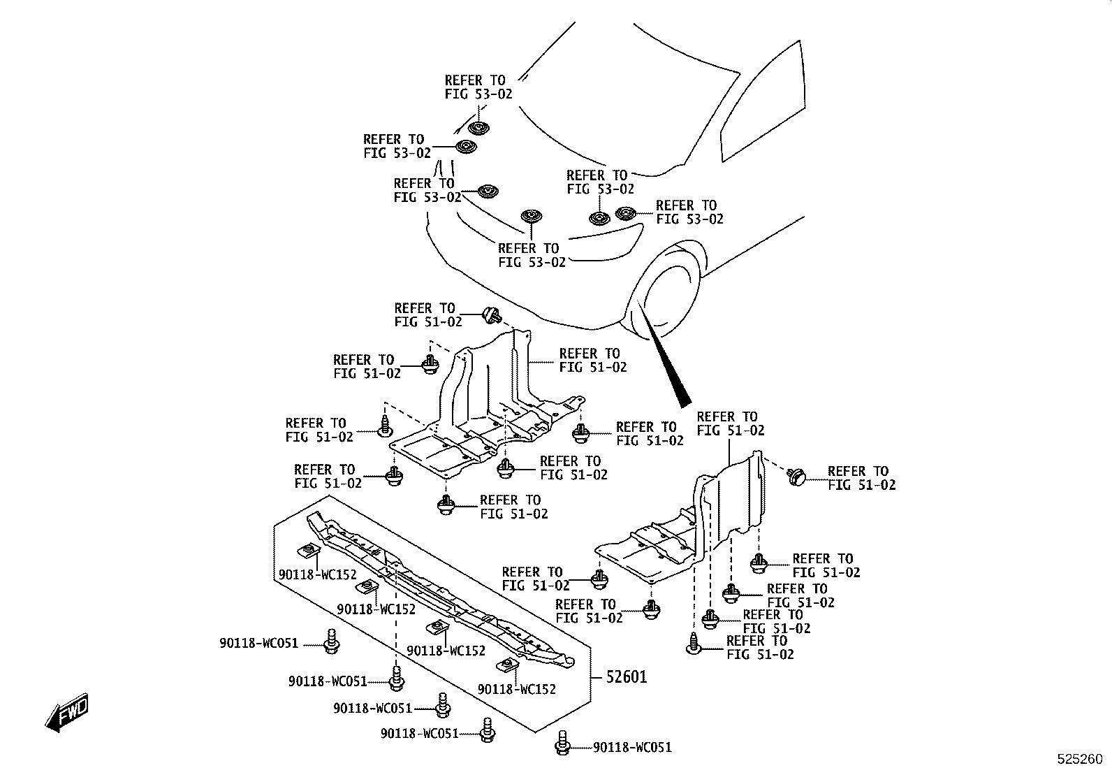 81481-WC007 COVER, FOG LAMP, RH product image