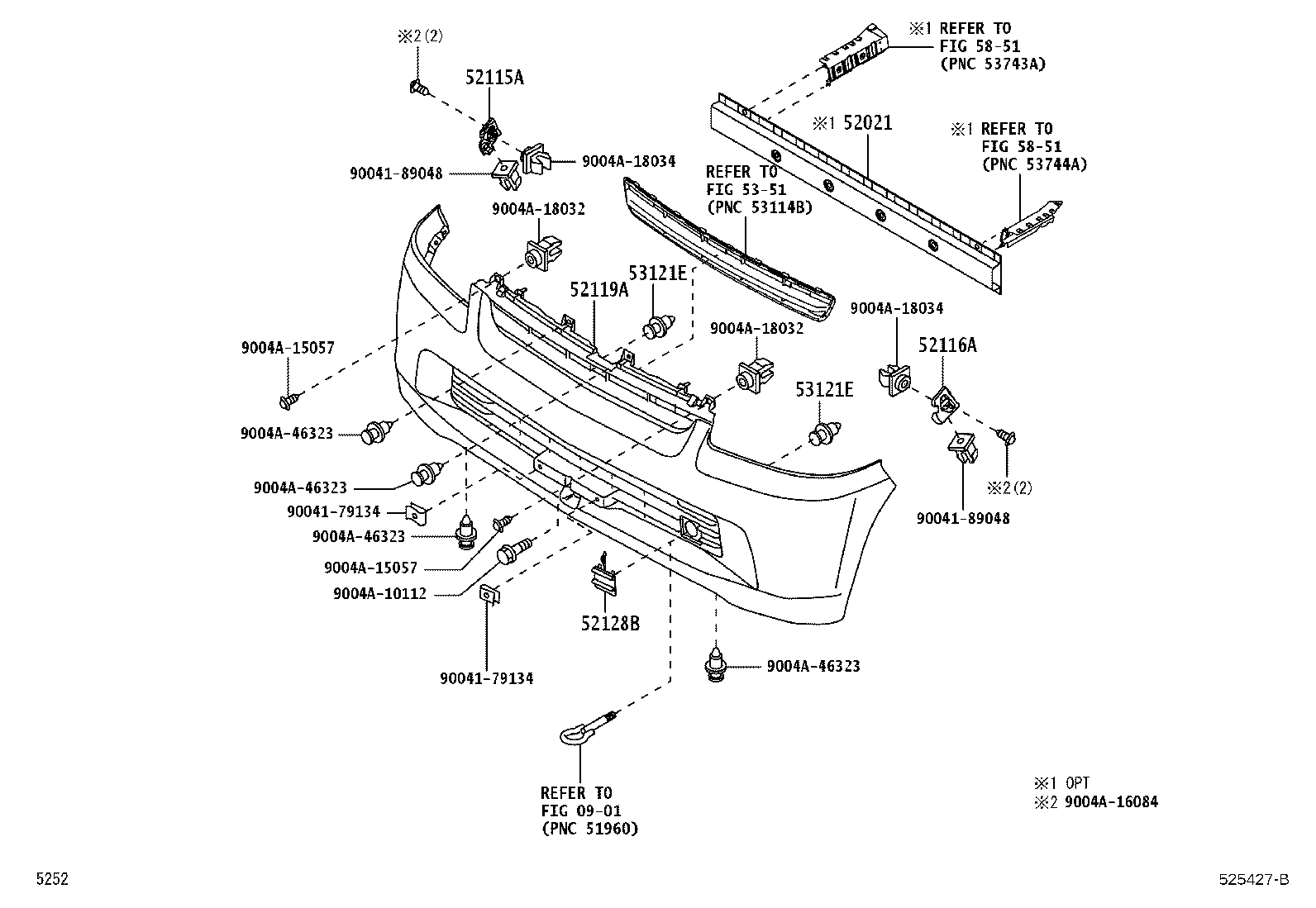 52116-BZ090 SUPPORT, FRONT BUMPER SIDE, LH product image