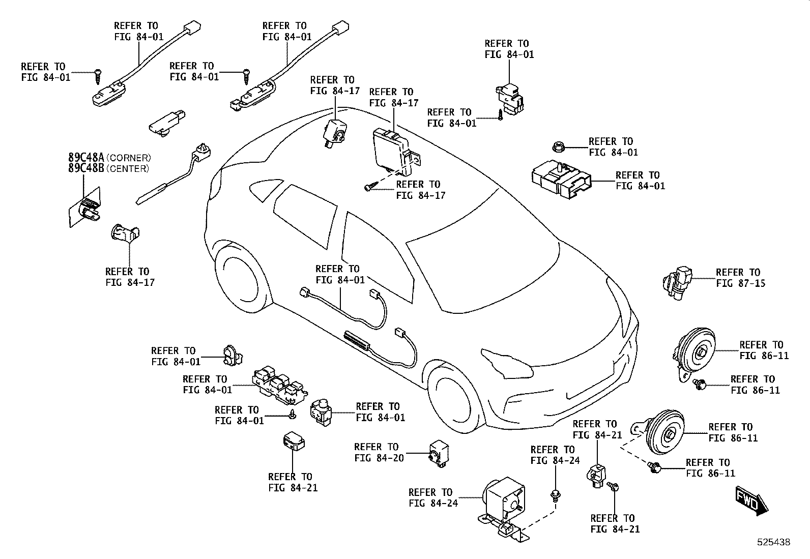 52576-WC007 RETAINER, REAR BUMPER SIDE, LH product image