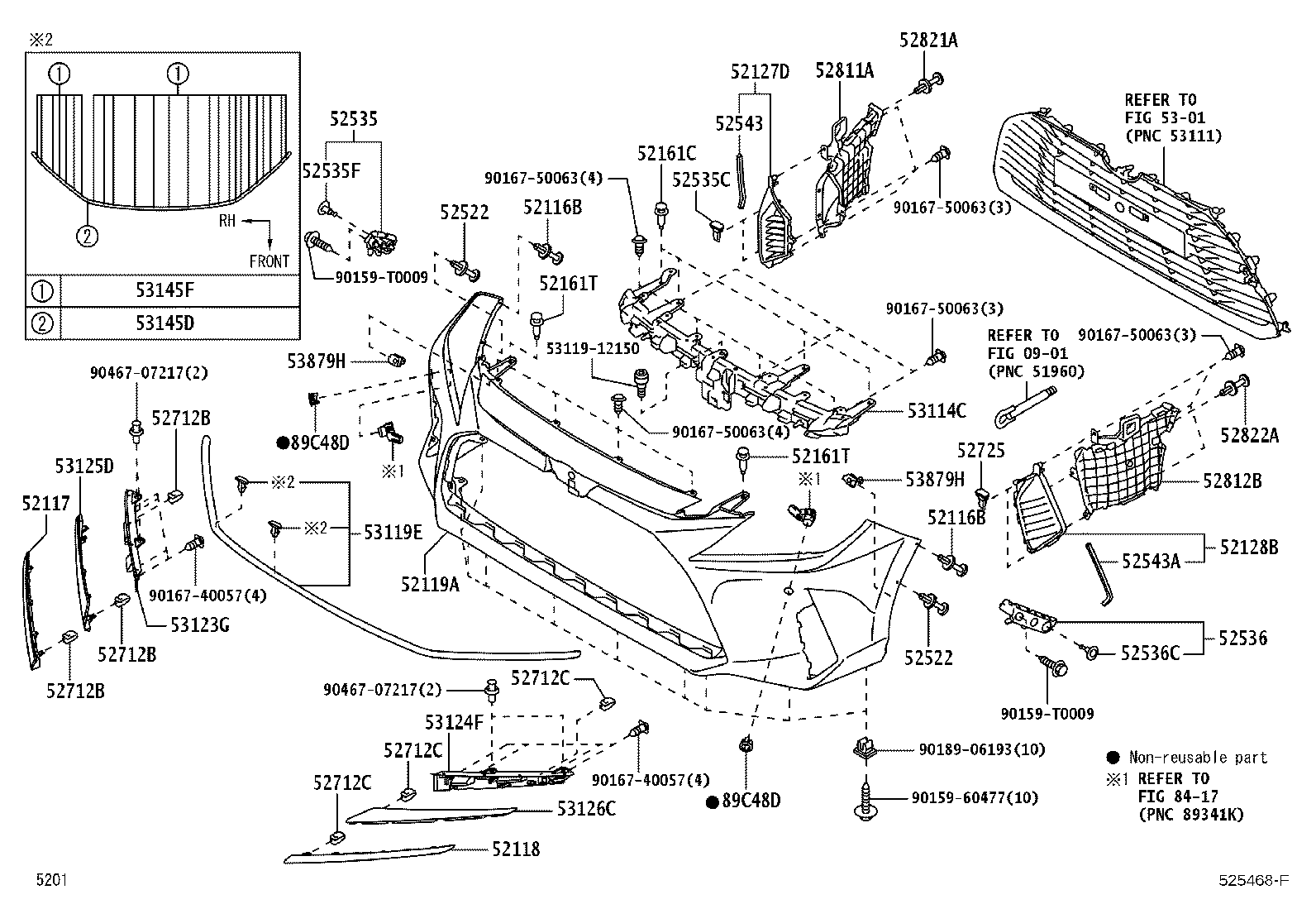 53879-B2020 RETAINER, FRONT FENDER LINER product image