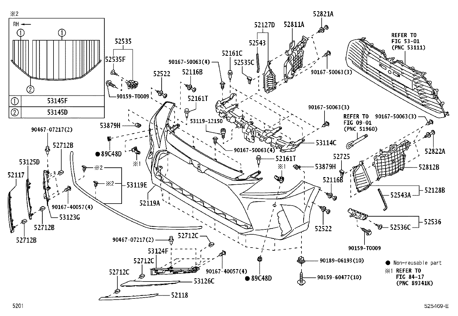 53879-B2020 RETAINER, FRONT FENDER LINER product image