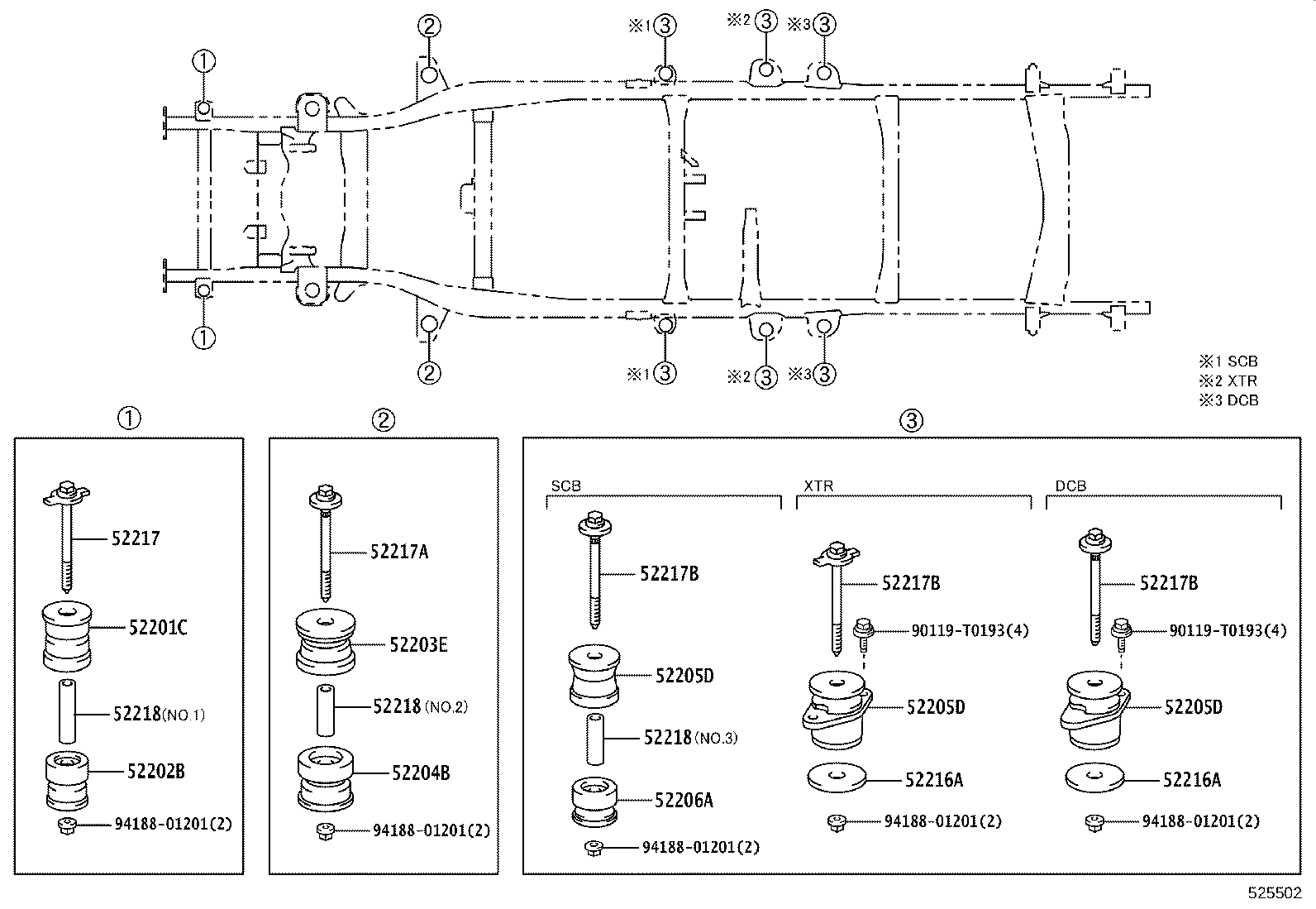 52216-KK030 STOPPER, CAB MOUNTING CUSHION product image