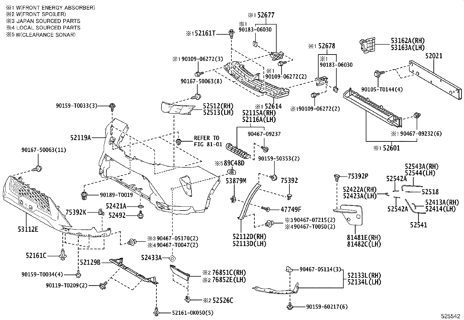52128-YP620 COVER, FOG LAMP, LH product image