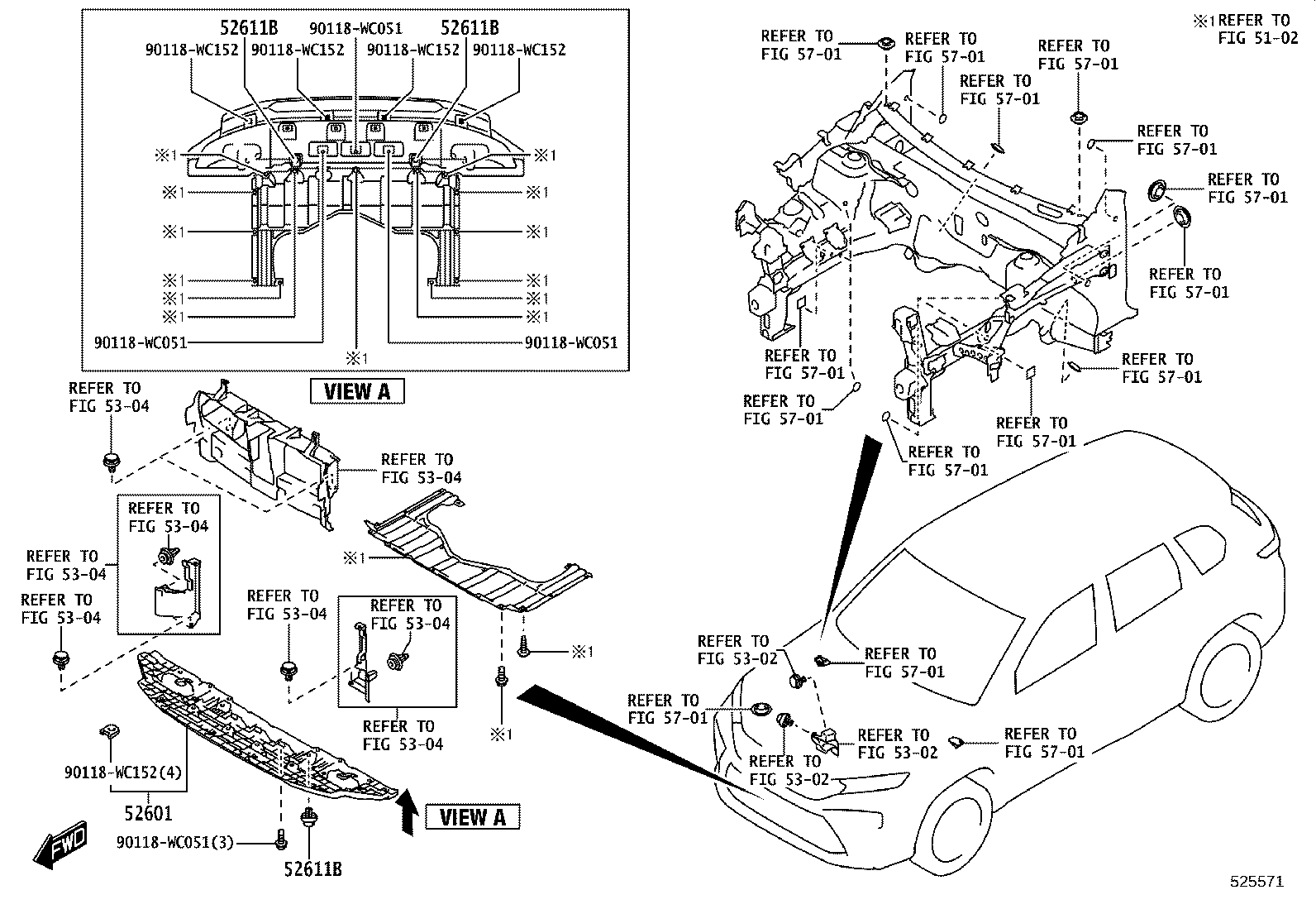81481-WC012 COVER, FRONT BUMPER HOLE, RH product image