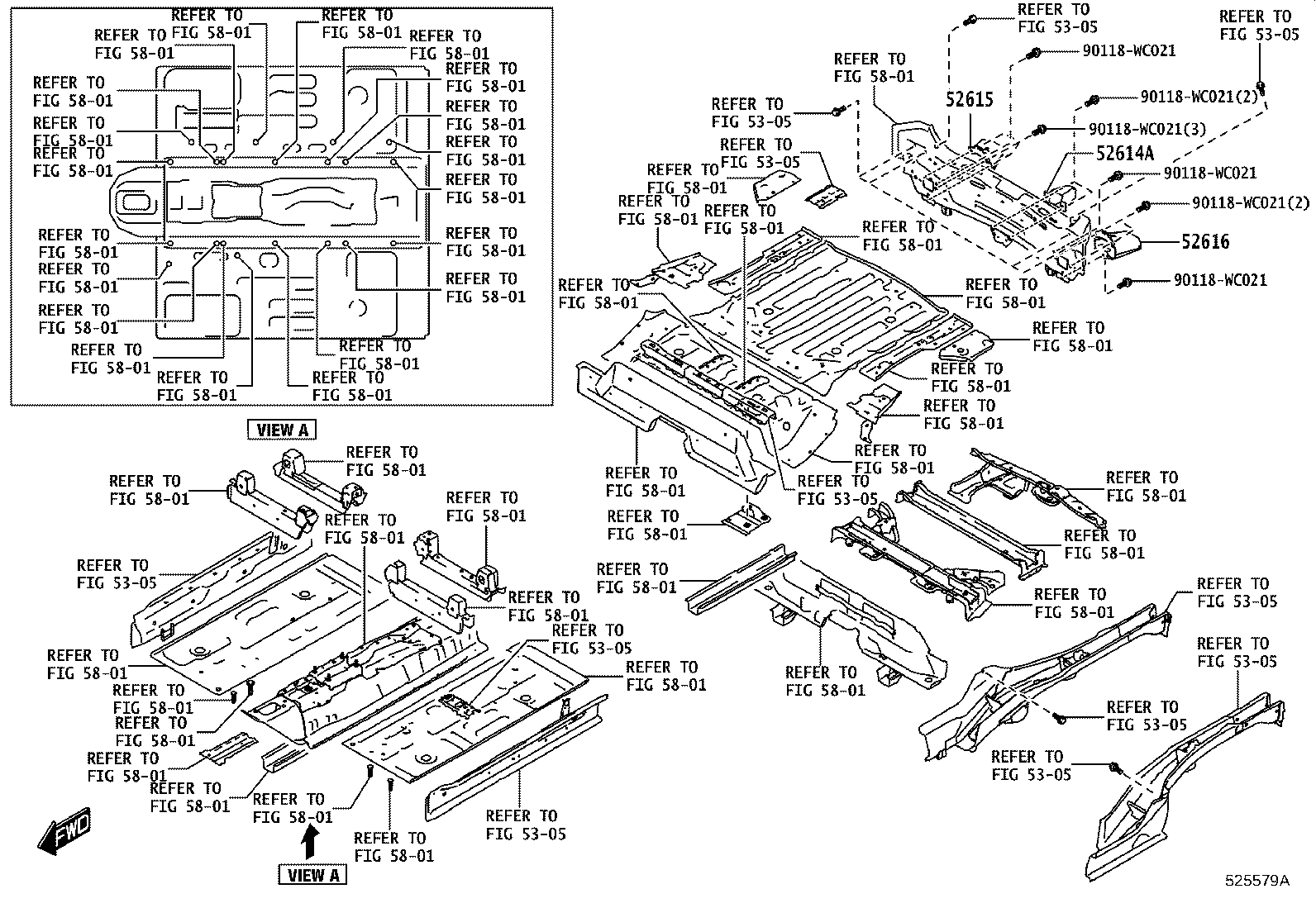 52576-WC008 RETAINER, REAR BUMPER SIDE, LH product image
