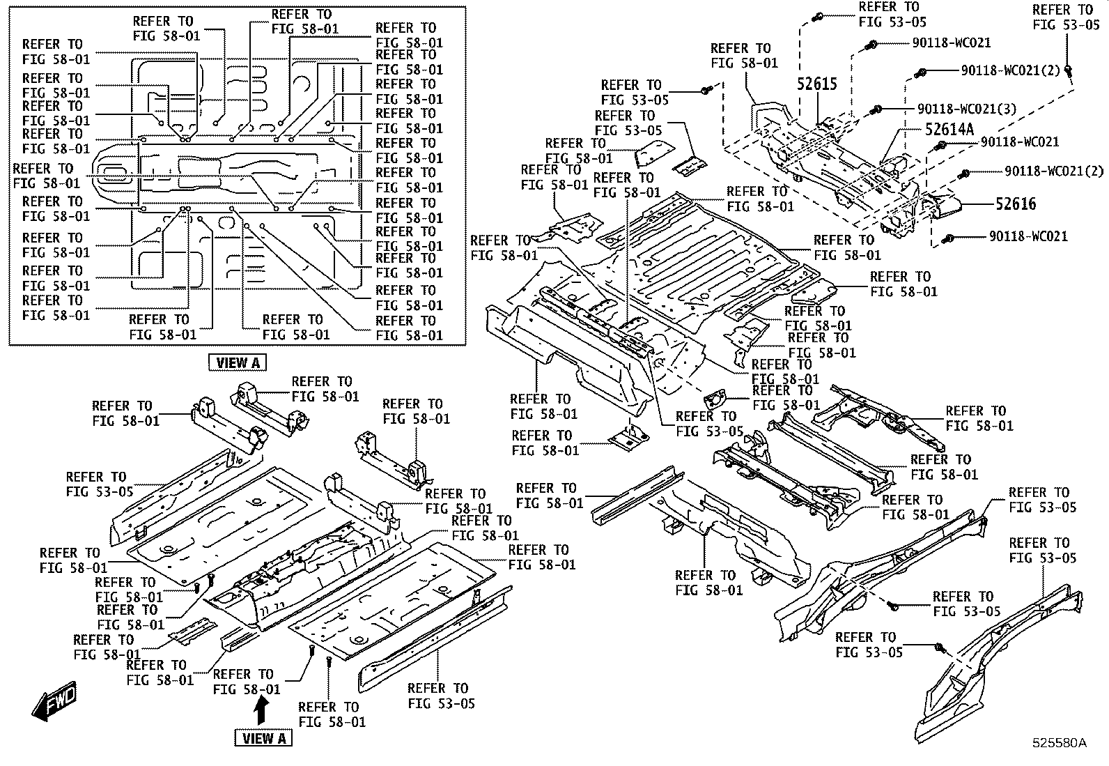 52576-WC008 RETAINER, REAR BUMPER SIDE, LH product image