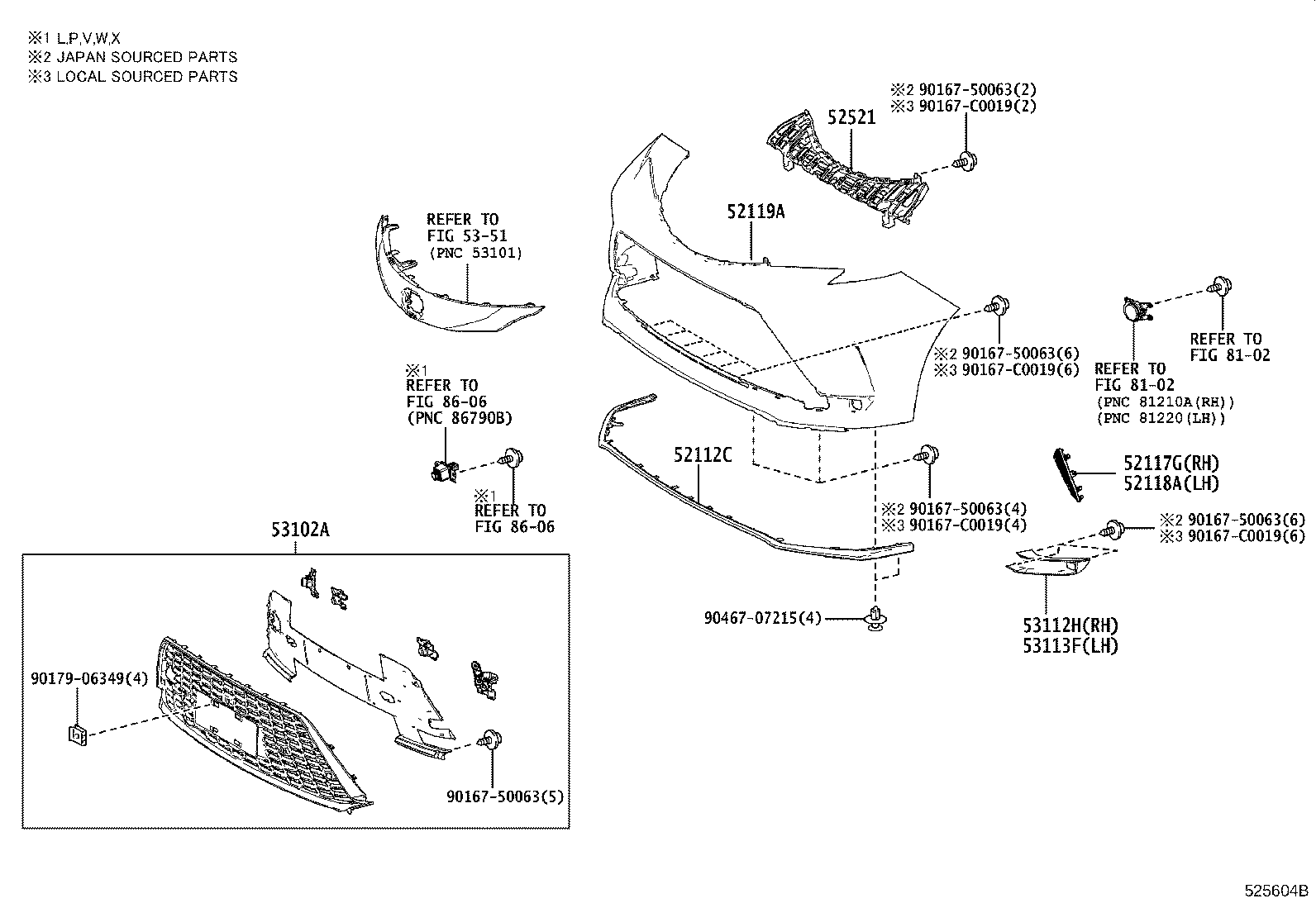 52021-08070 REINFORCEMENT SUB-ASSY, FRONT BUMPER product image