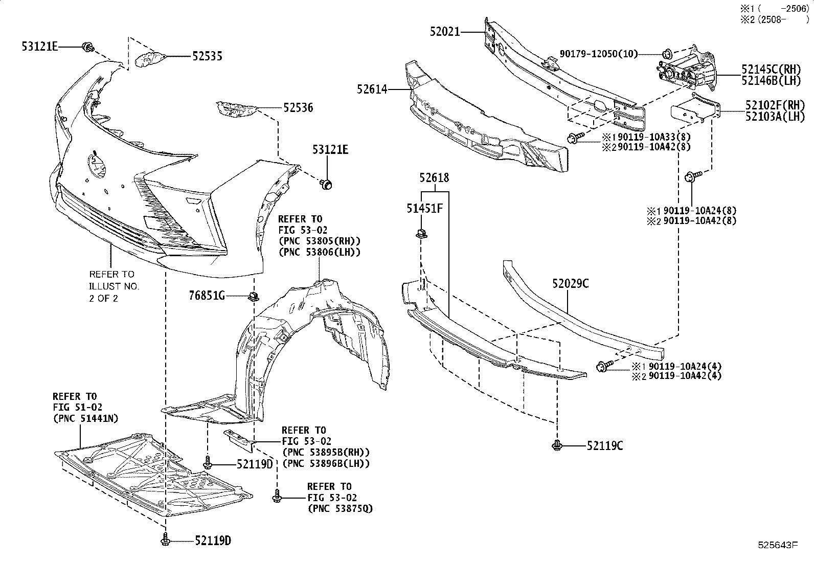 52021-46020 REINFORCEMENT SUB-ASSY, FRONT BUMPER product image