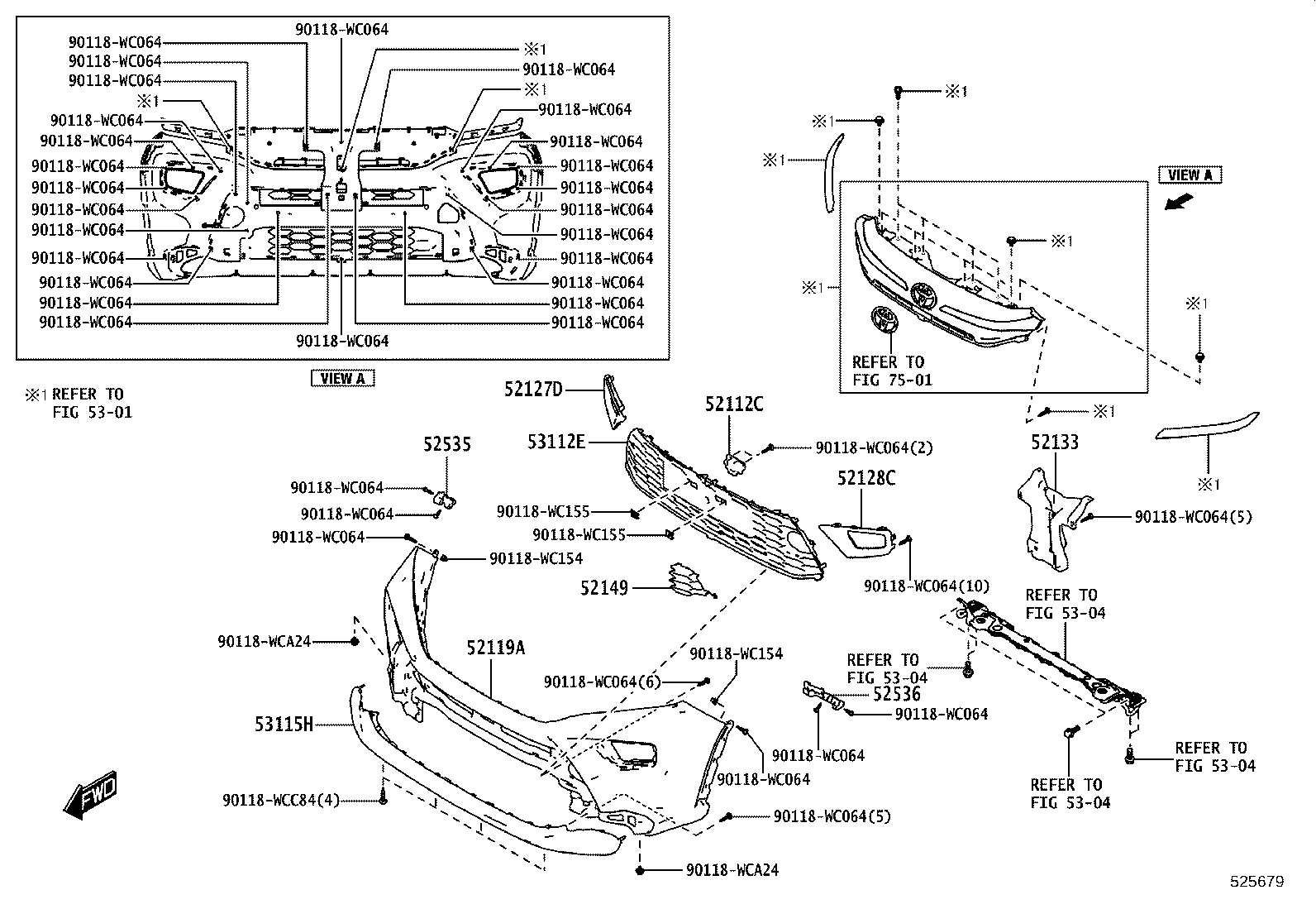 81481-WC017 COVER, FOG LAMP, RH product image