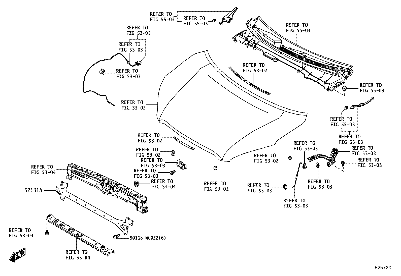 52131-WC009 REINFORCEMENT, FRONT BUMPER product image