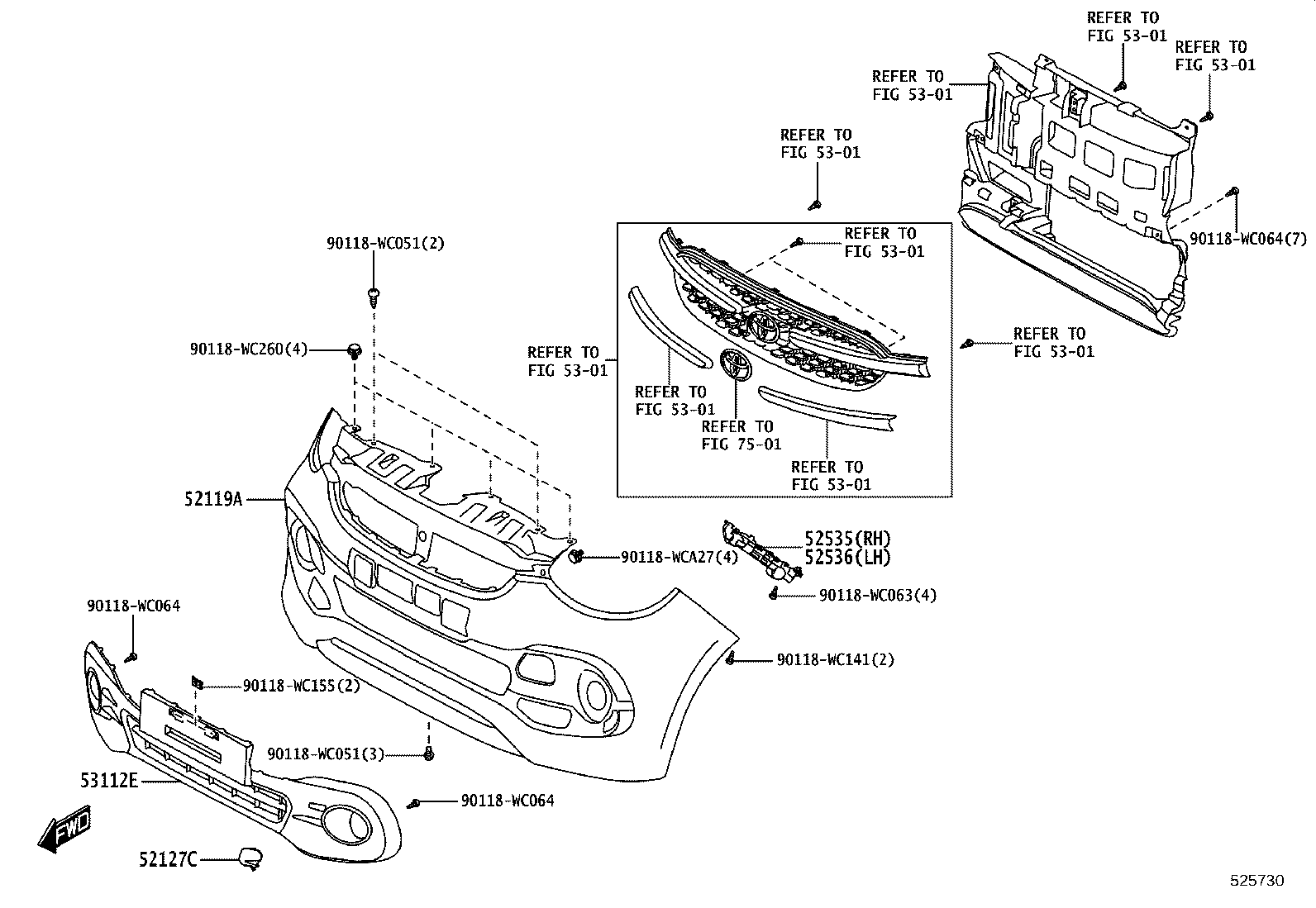 52131-WC009 REINFORCEMENT, FRONT BUMPER product image