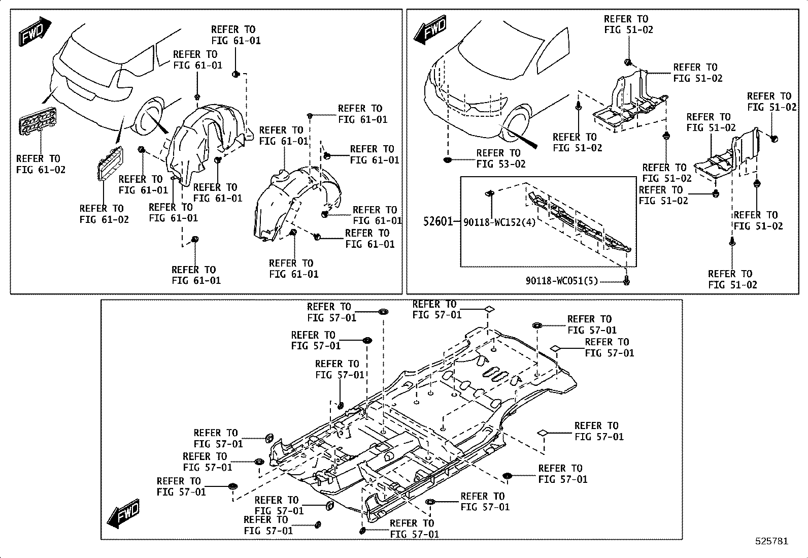 81481-WC014 COVER, FOG LAMP, RH product image