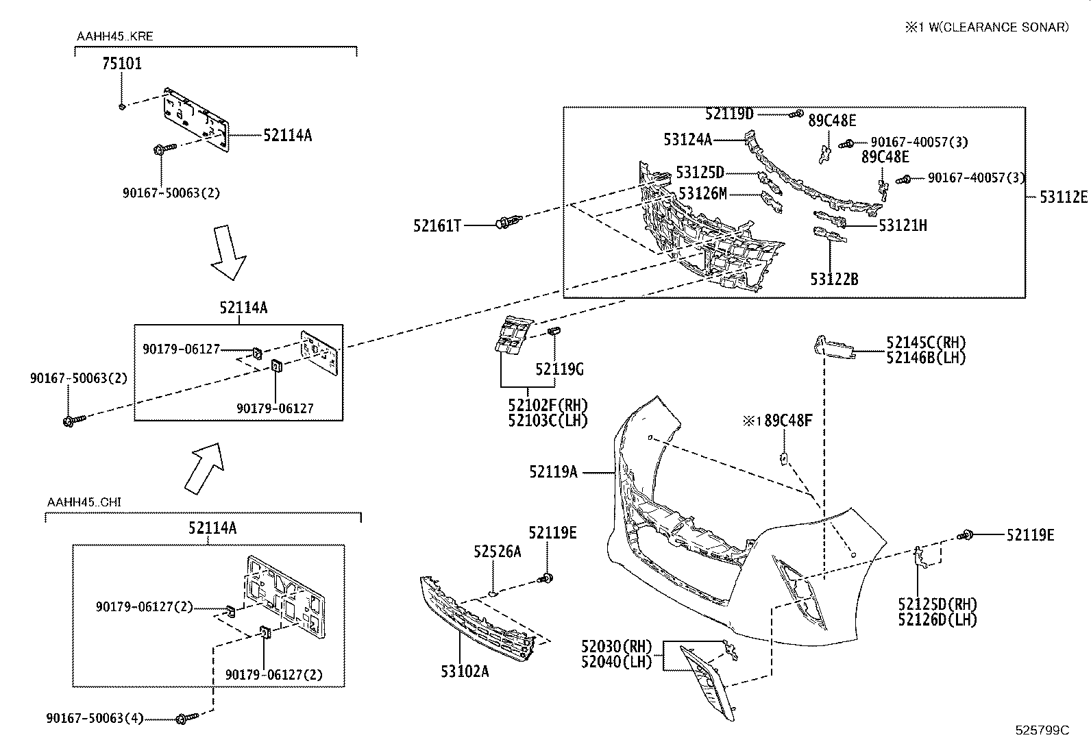 52021-V2021 REINFORCEMENT SUB-ASSY, FRONT BUMPER product image