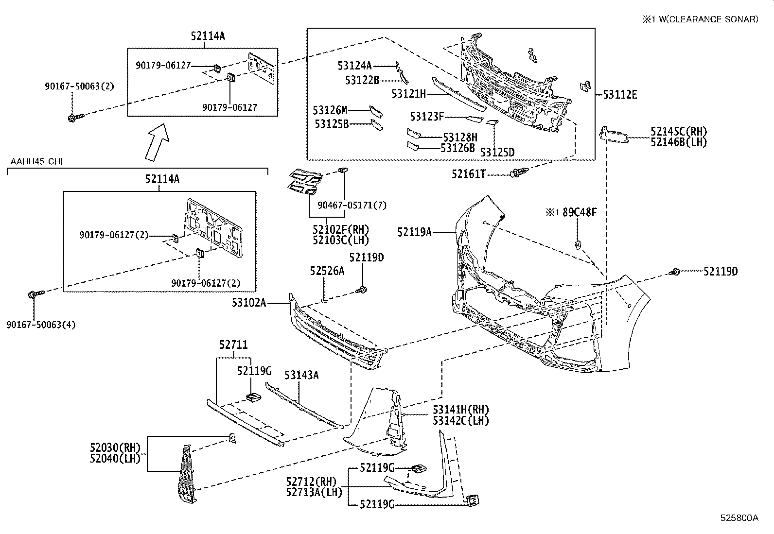 52021-V2021 REINFORCEMENT SUB-ASSY, FRONT BUMPER product image