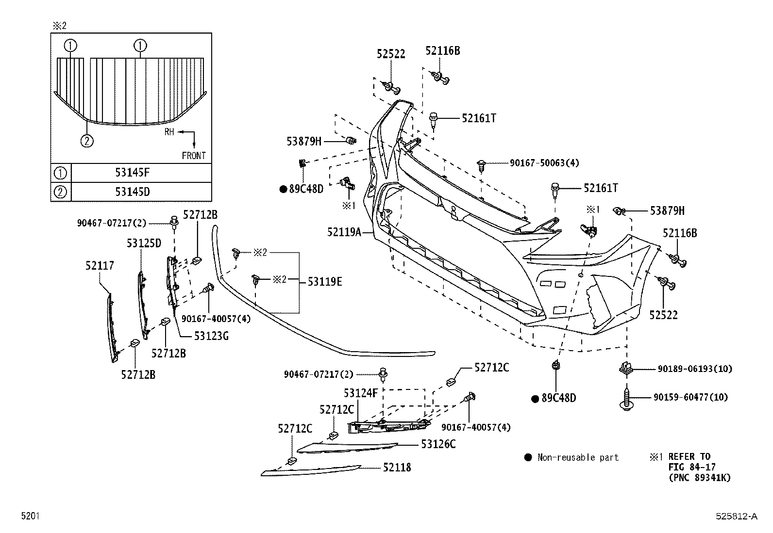 53879-B2020 RETAINER, FRONT FENDER LINER product image