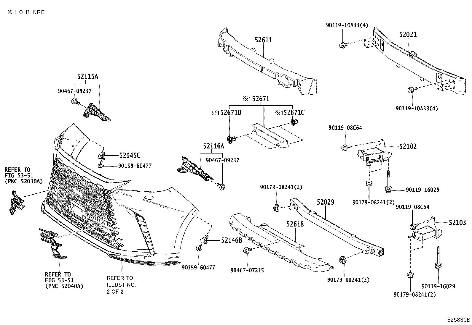 52021-V2030 REINFORCEMENT SUB-ASSY, FRONT BUMPER product image