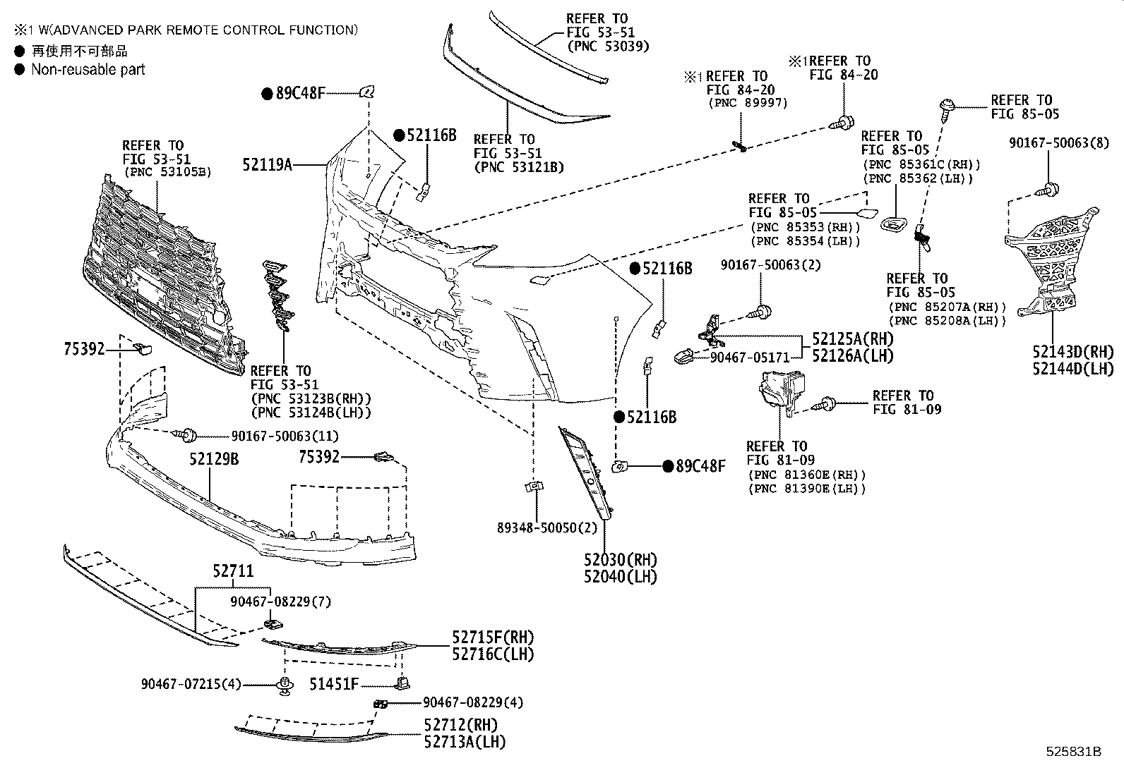 52021-V2030 REINFORCEMENT SUB-ASSY, FRONT BUMPER product image