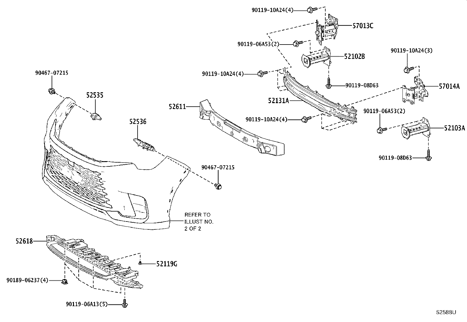 81481-52880 COVER, FOG LAMP, RH product image