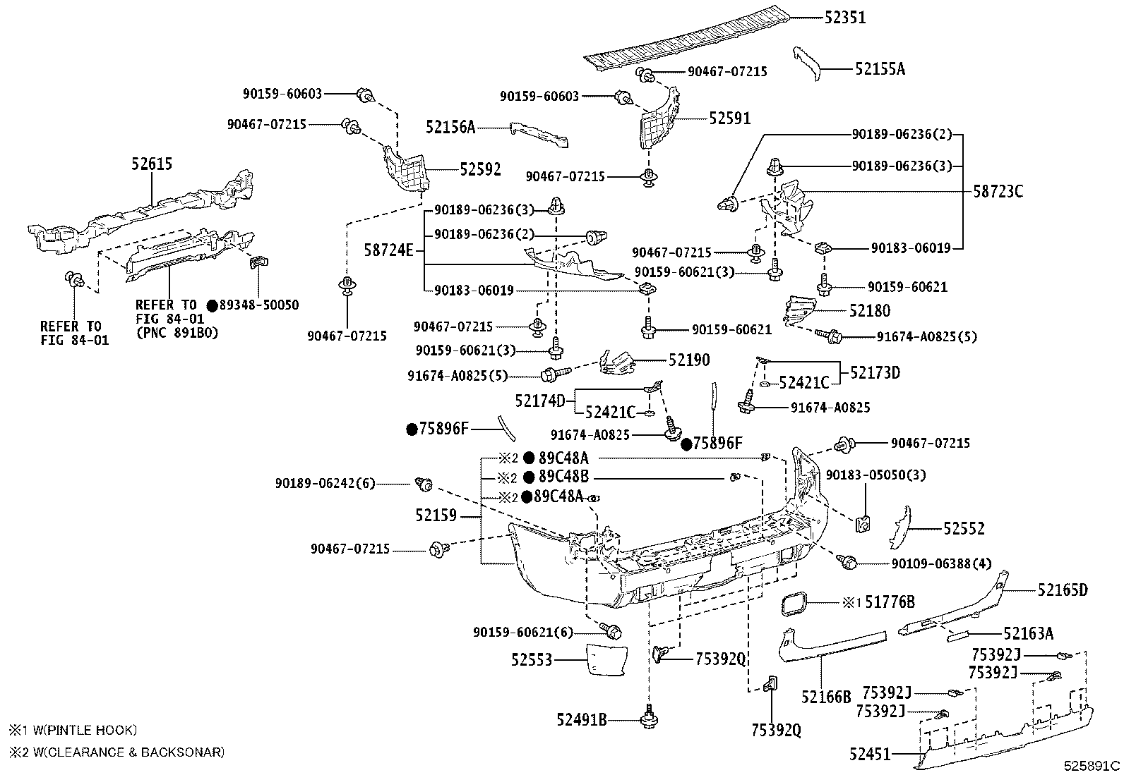52615-60130 ABSORBER, REAR BUMPER ENERGY product image