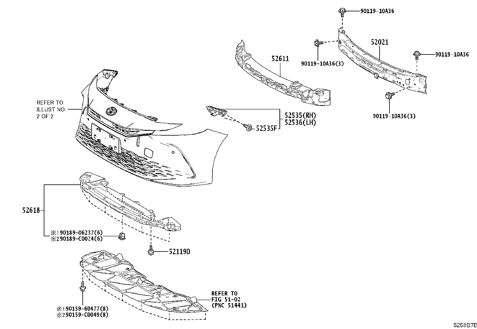 52127-06570 COVER, FRONT BUMPER HOLE, RH product image