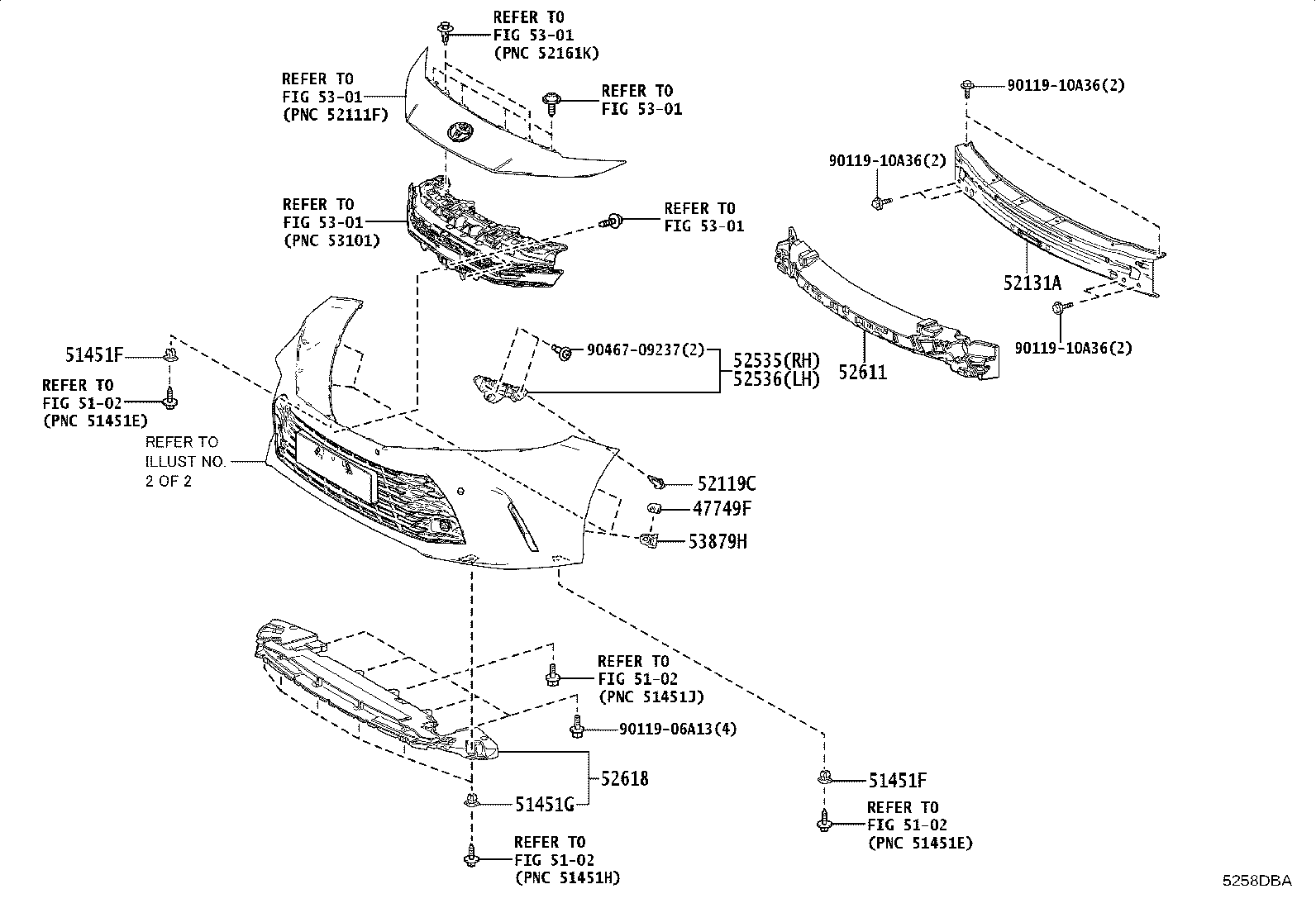 52021-33280 REINFORCEMENT SUB-ASSY, FRONT BUMPER product image