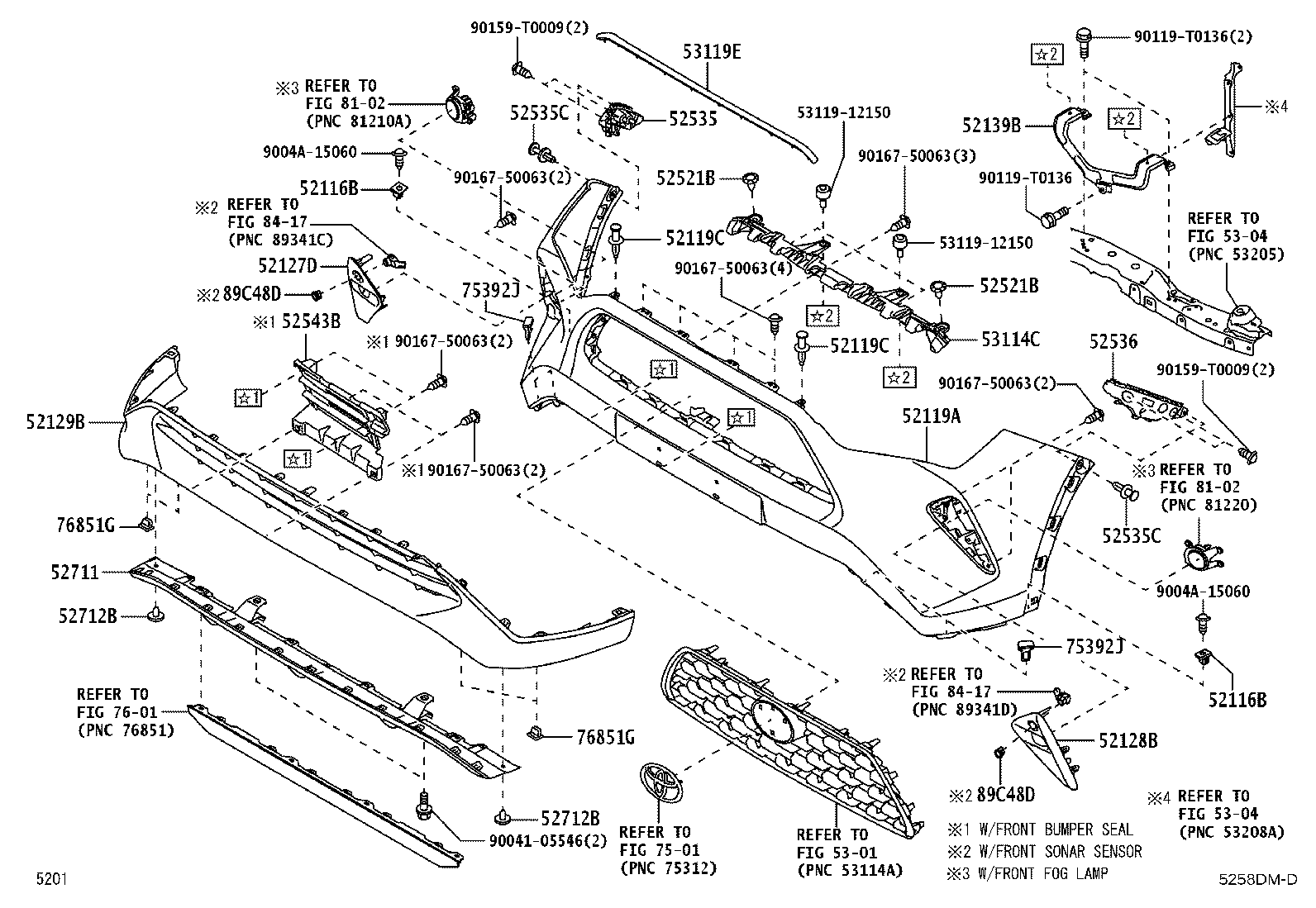 52127-BZE90-C0 COVER, FRONT BUMPER HOLE, RH product image