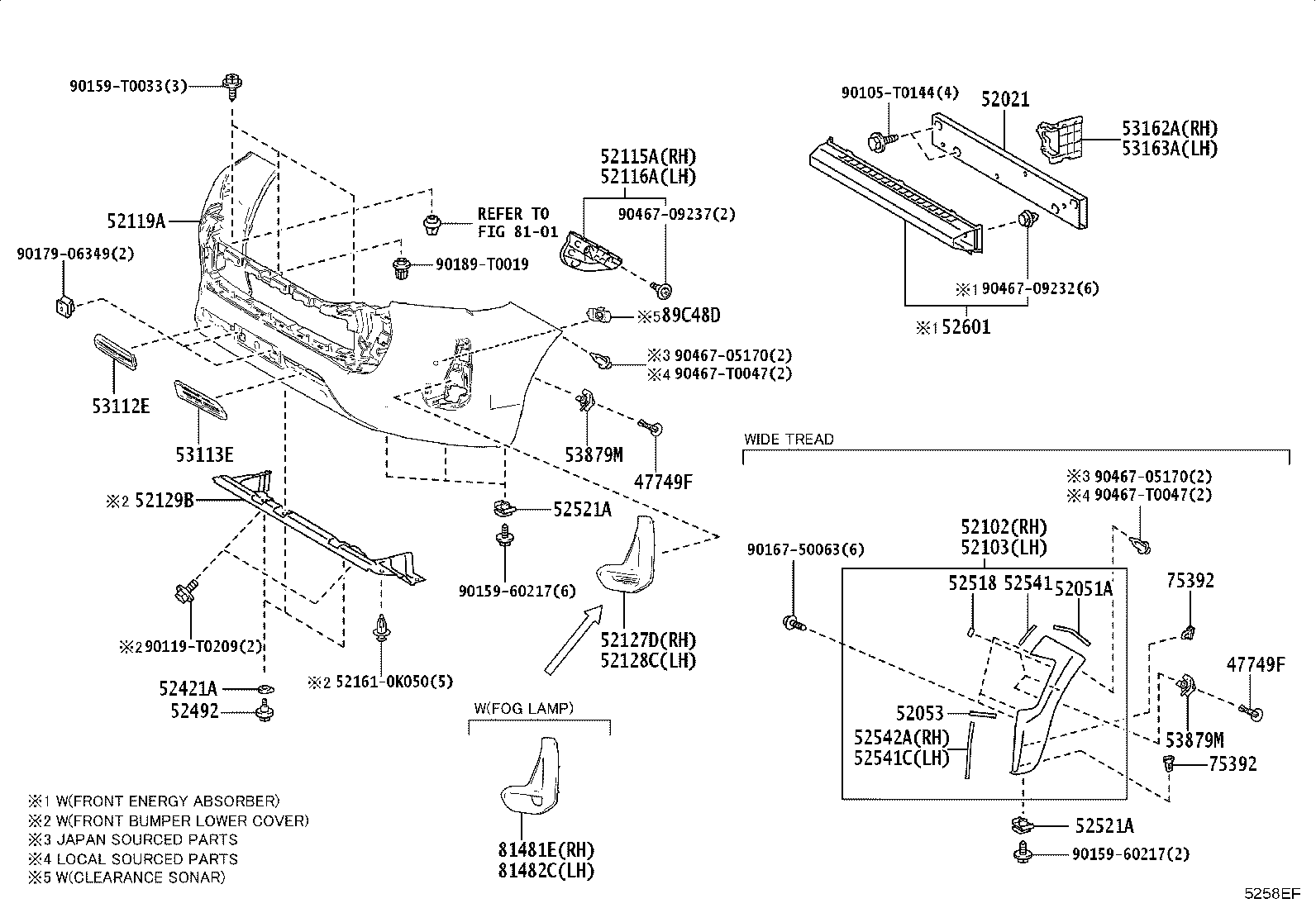 52102-YP030-B1 BRACKET SUB-ASSY, FRONT BUMPER, RH product image